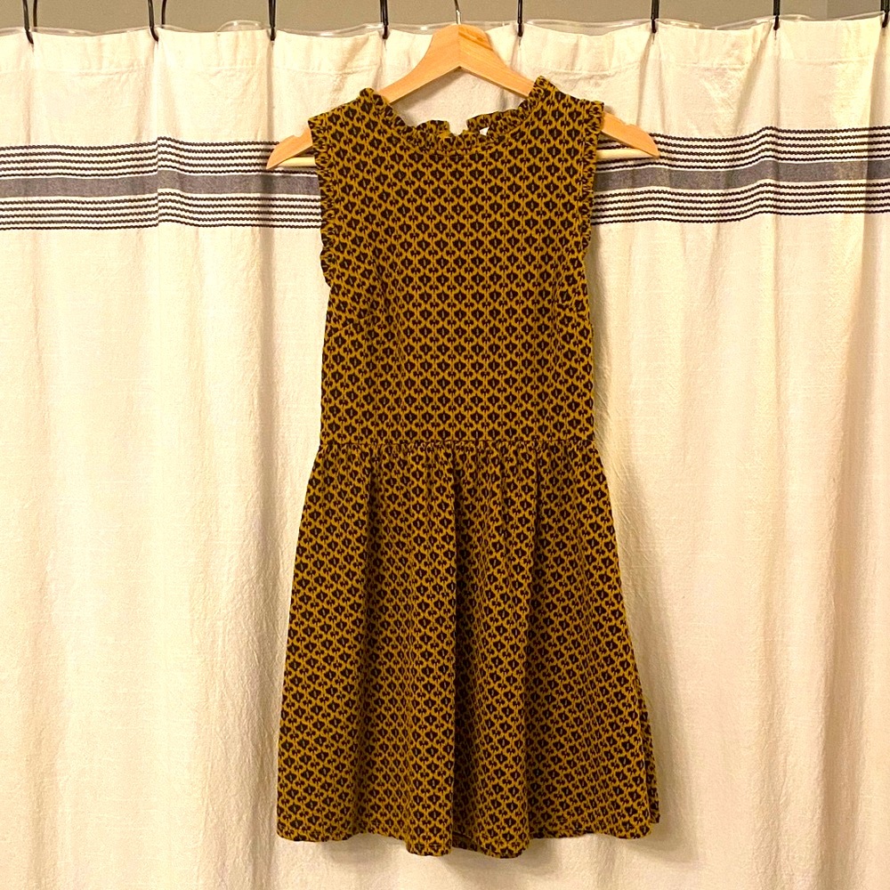 Mod Mustard Patterned Dress